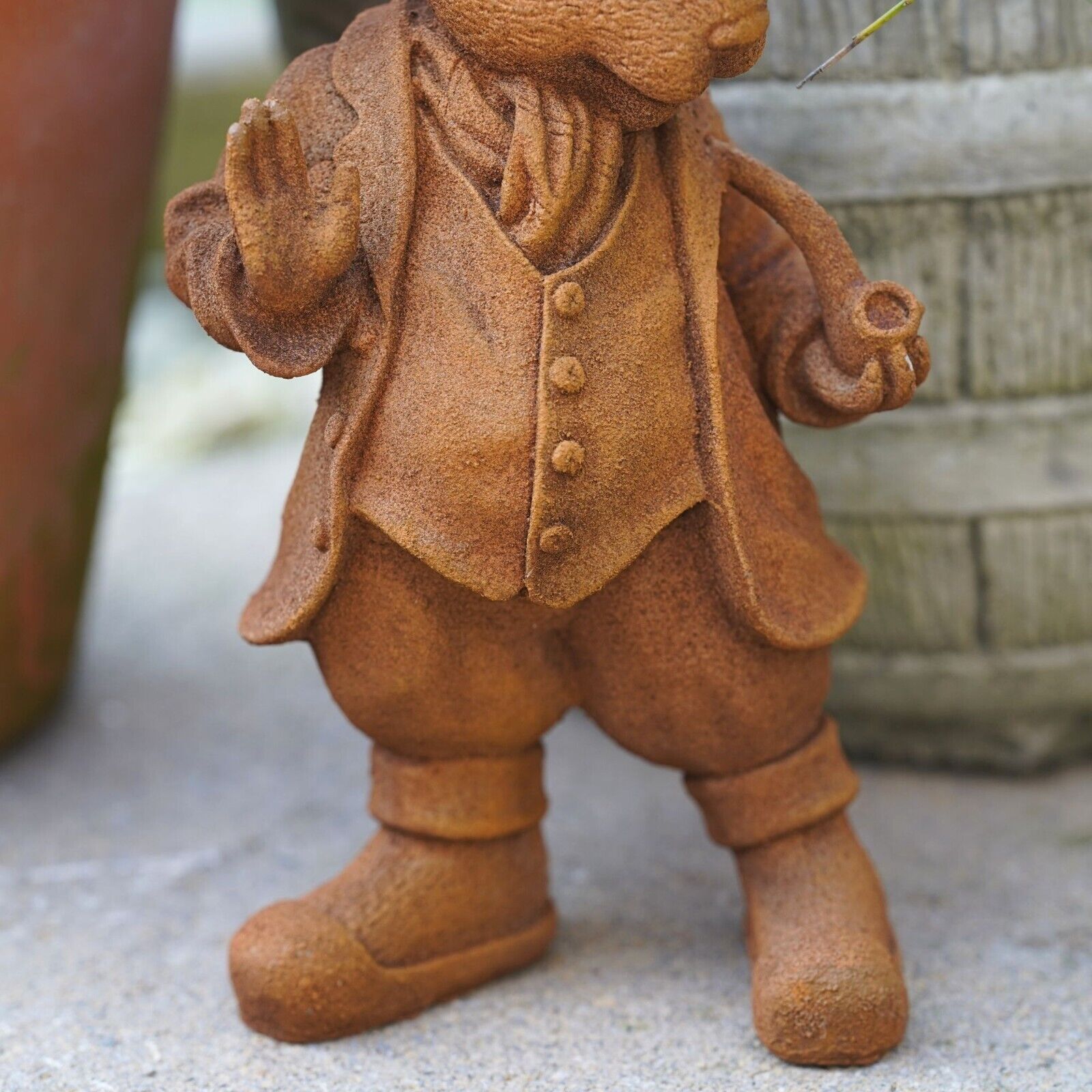 Peter Rabbit Cast Iron Garden Sculpture Statue