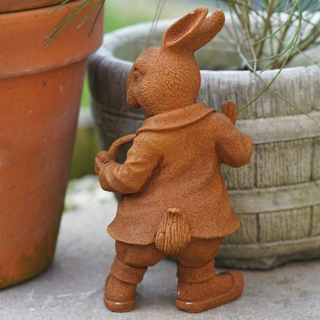 Peter Rabbit Cast Iron Garden Sculpture Statue