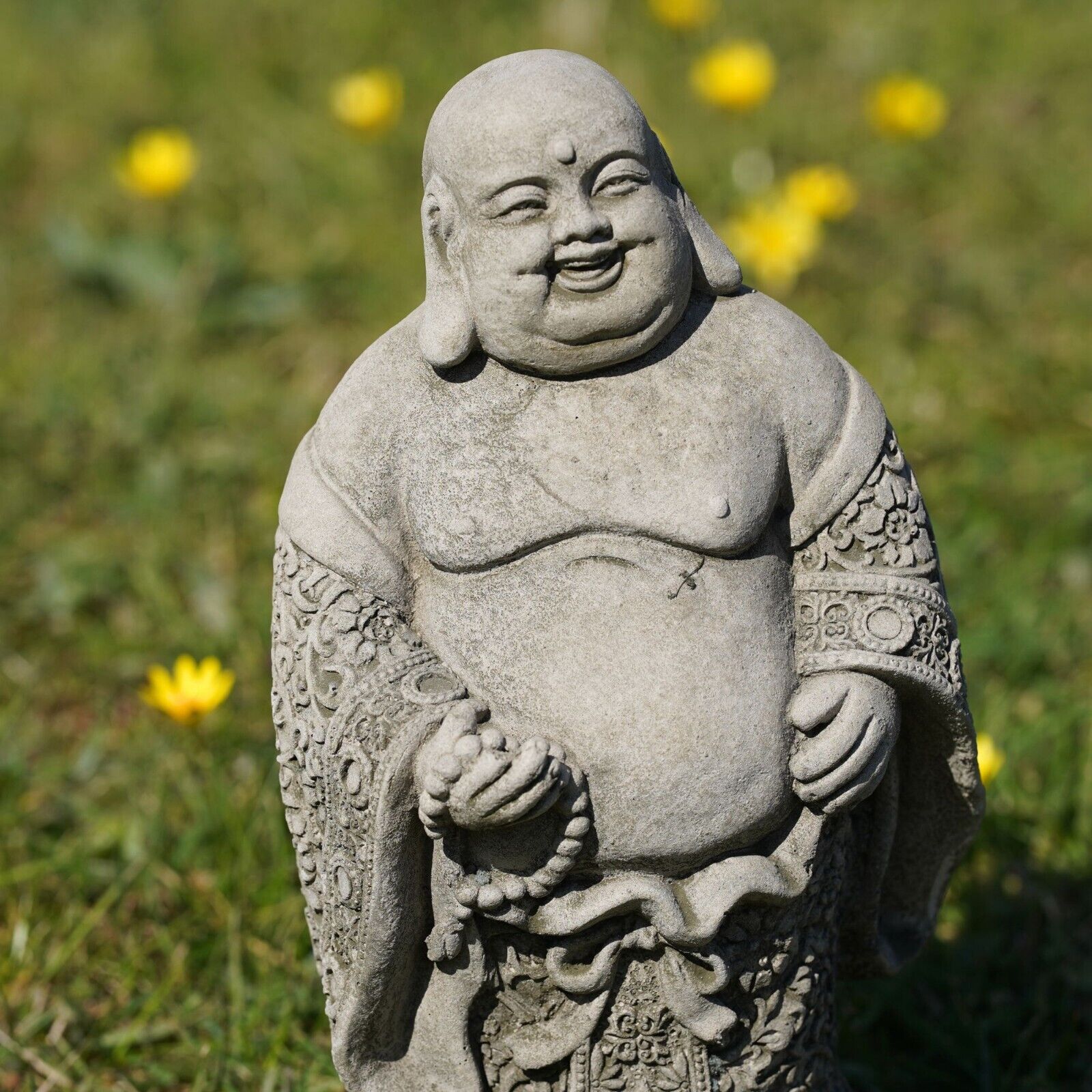Standing Buddha Stone Statue