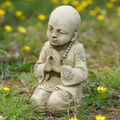 Praying Monk Stone Statue