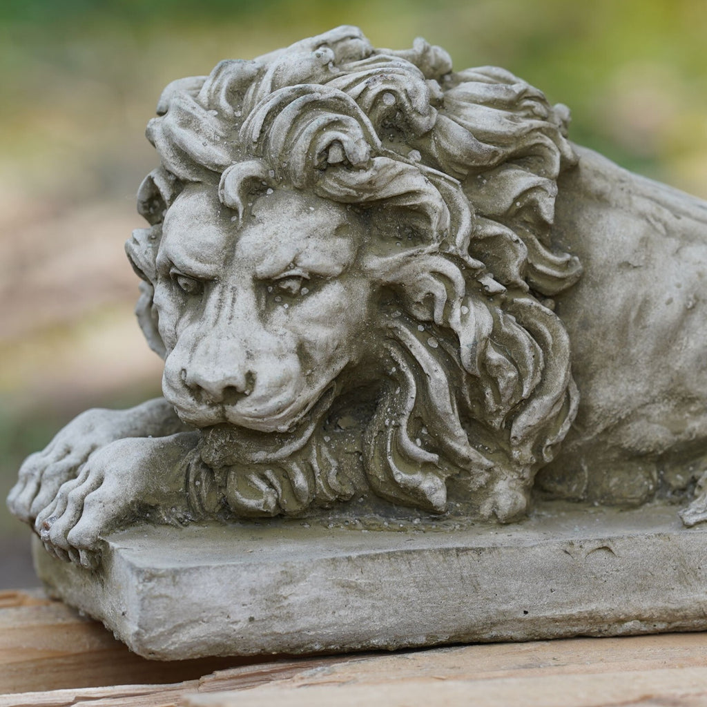 Pair of Mercia Lions Stone Statue