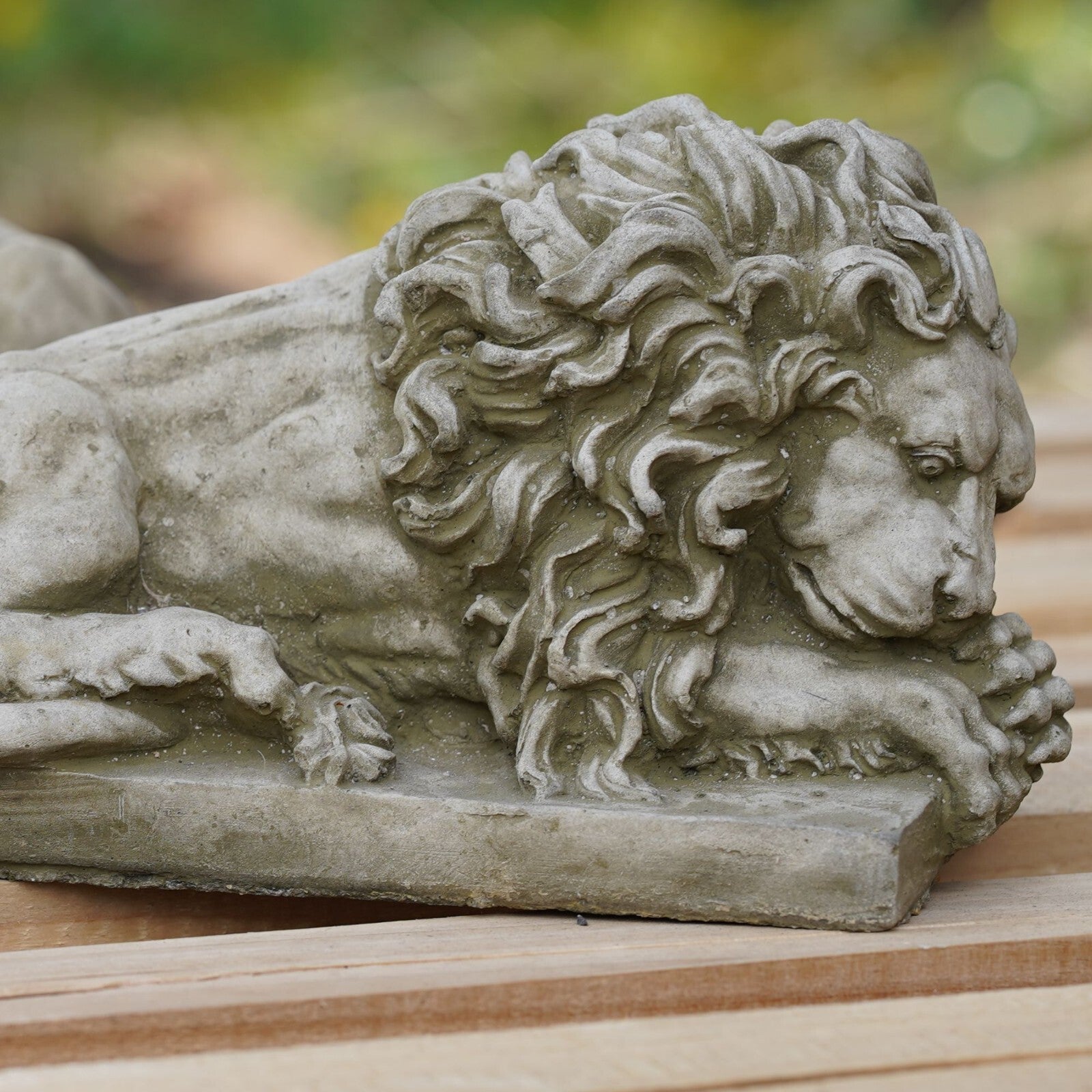 Pair of Mercia Lions Stone Statue
