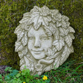 Floral Greenlady Stone Hanging Plaque