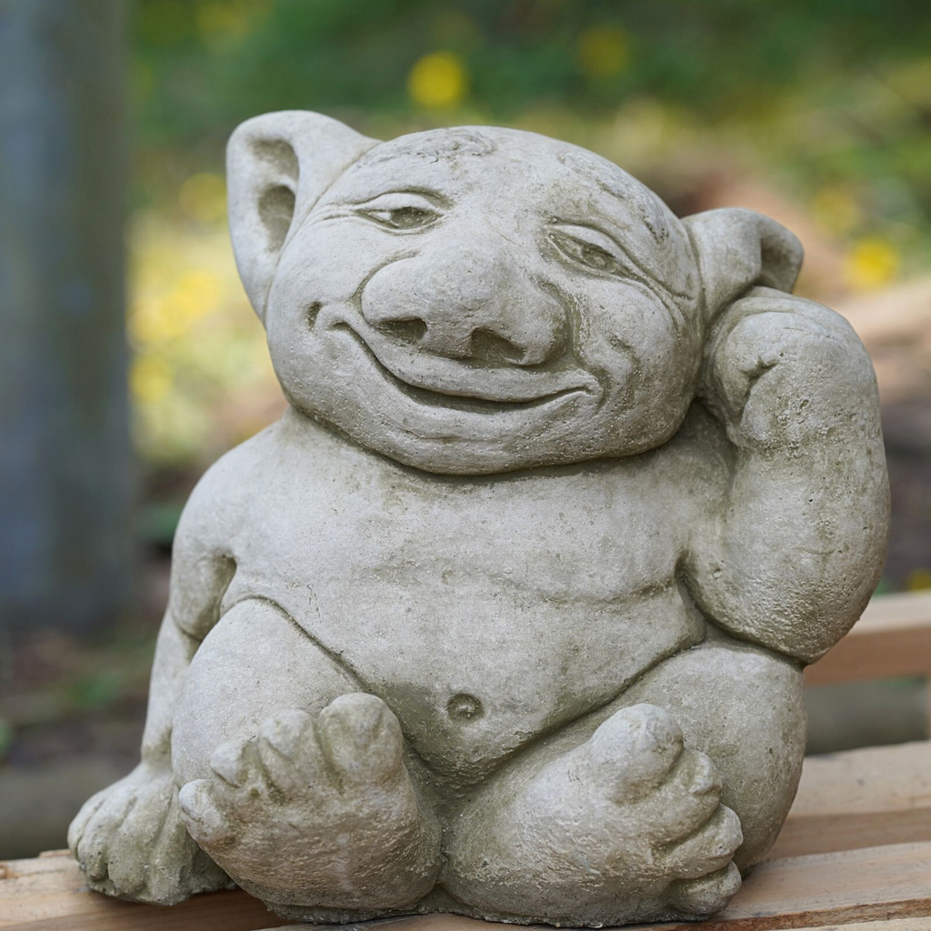 Large Ear Picker Gremlin Stone Statue