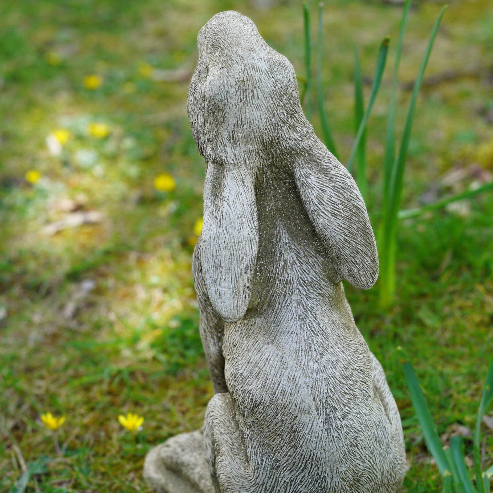 Large Gazing Hare Stone Statue
