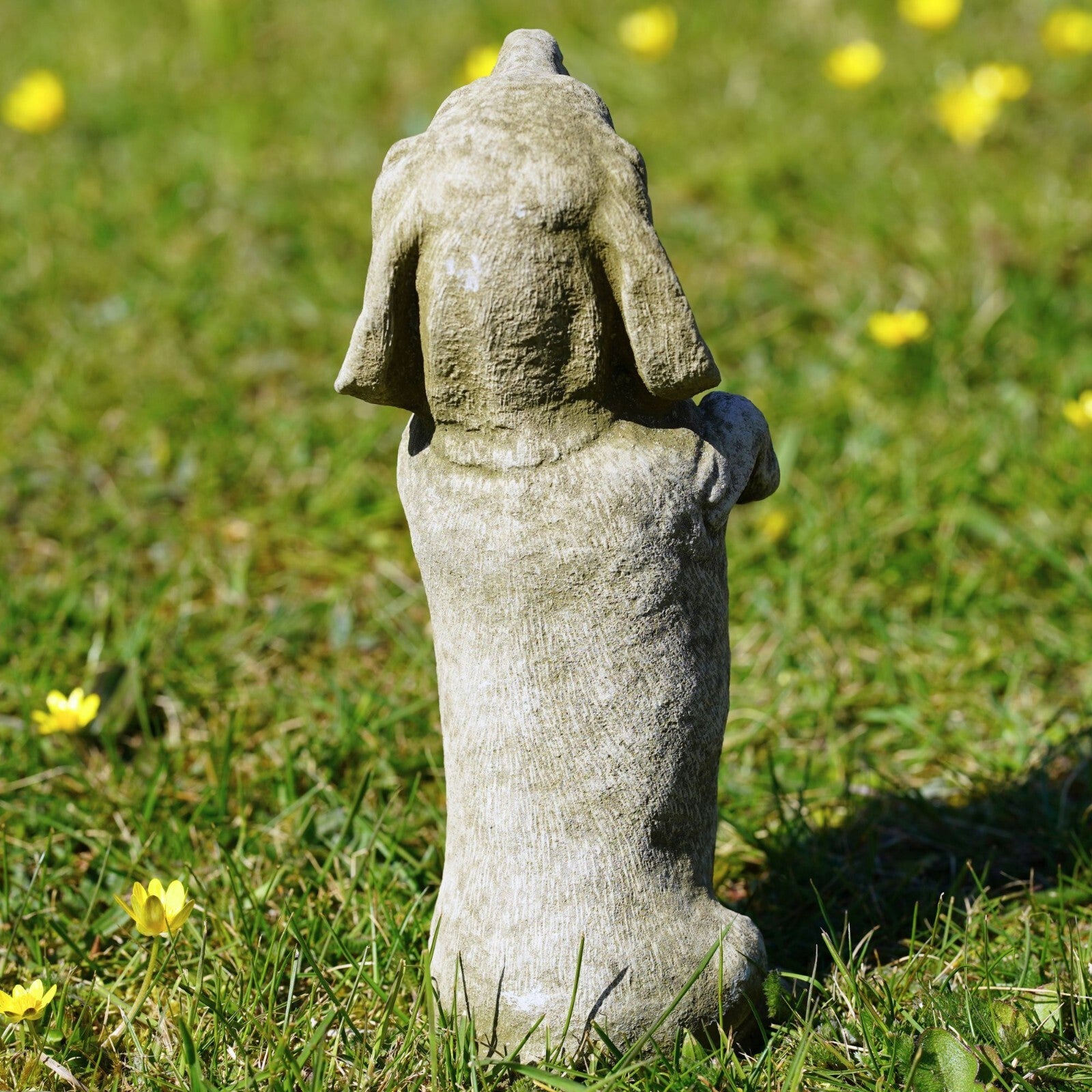 Dachshund Puppy Stone Statue