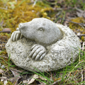Peeping Mole Stone Garden Statue