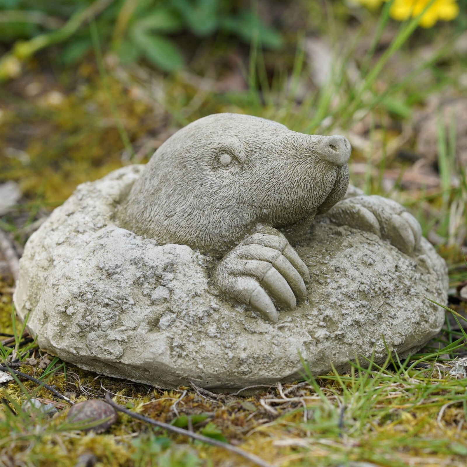 Peeping Mole Stone Garden Statue