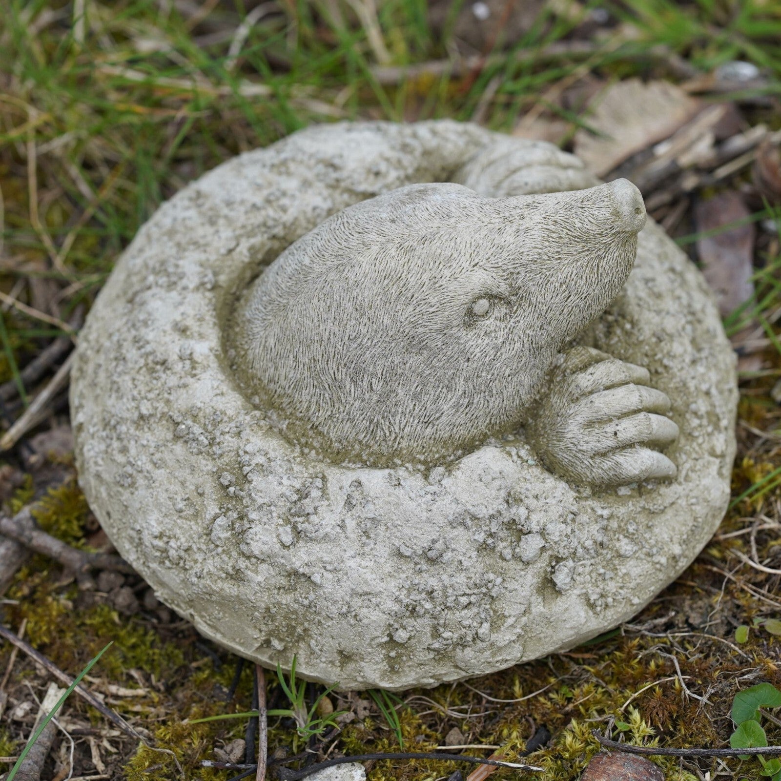 Peeping Mole Stone Garden Statue