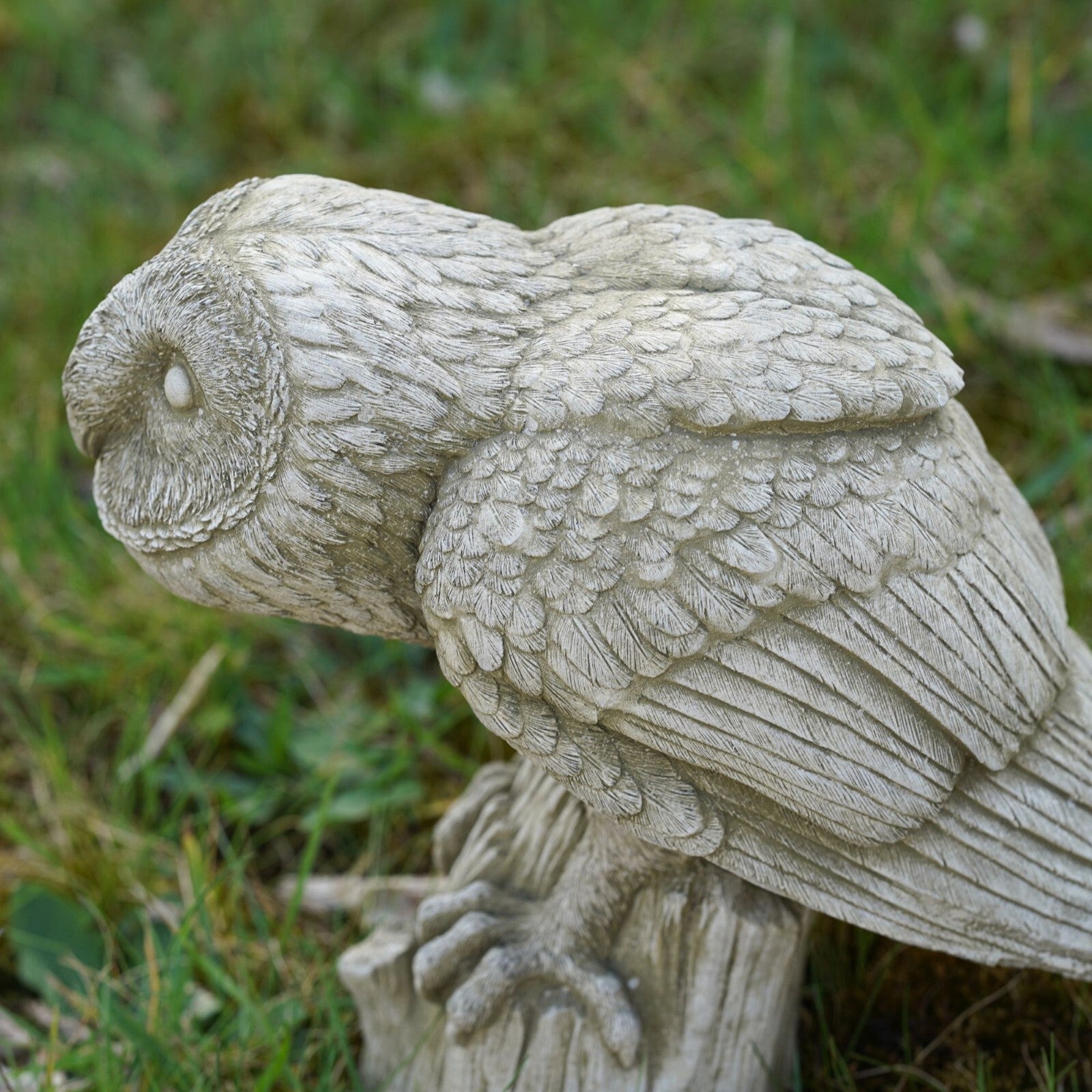 Hunting Owl Stone Statue