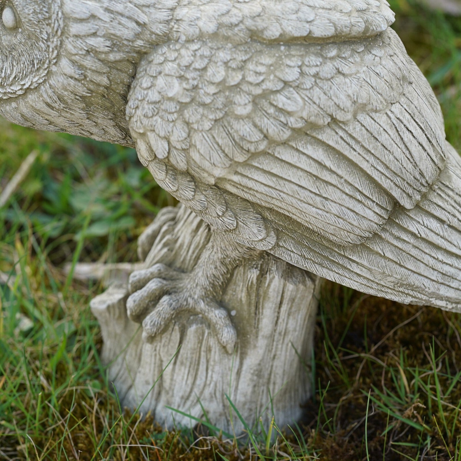 Hunting Owl Stone Statue