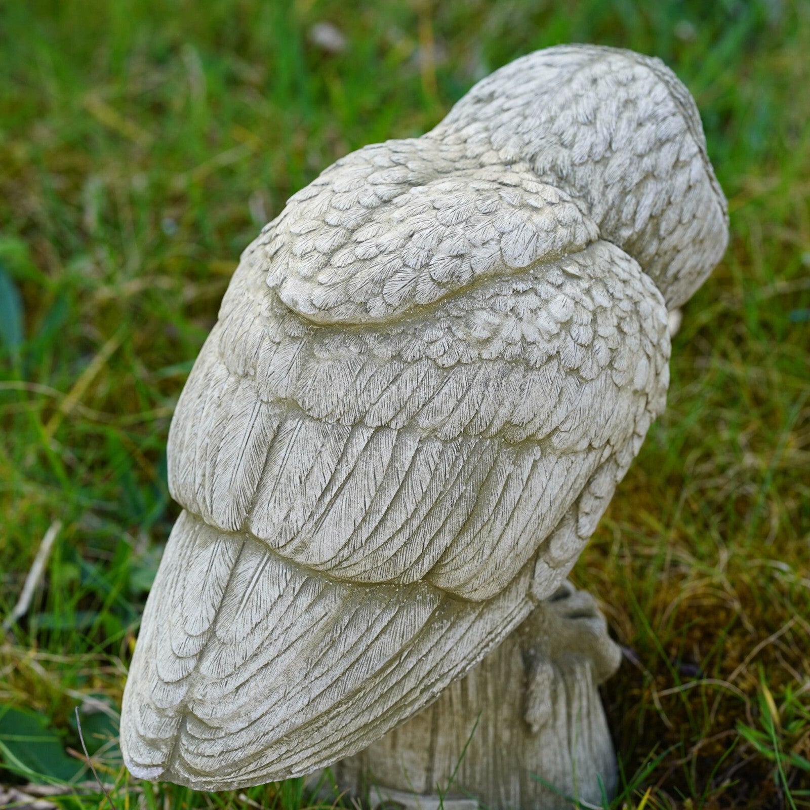 Hunting Owl Stone Statue