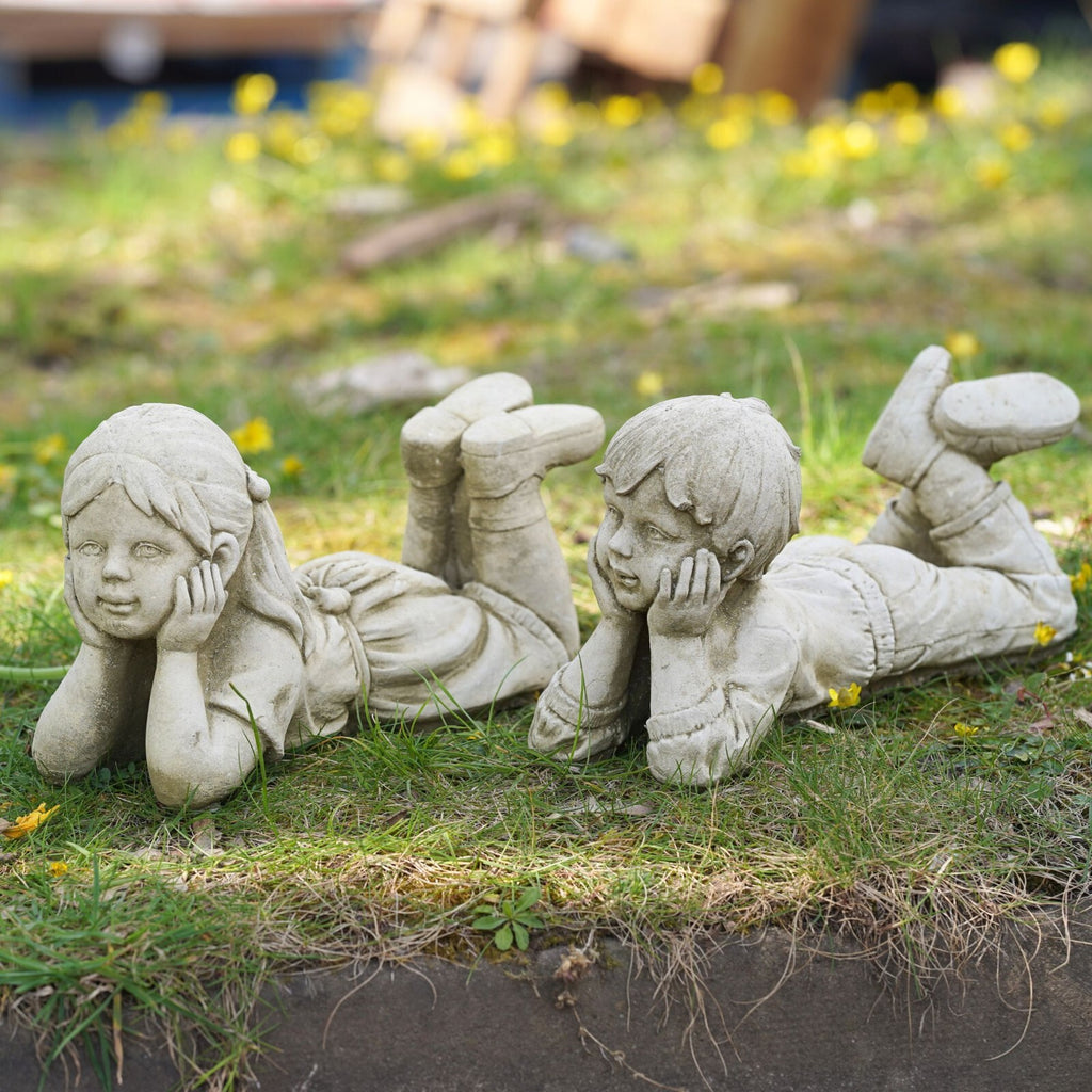 Daydream Boy / Girl Stone Statue