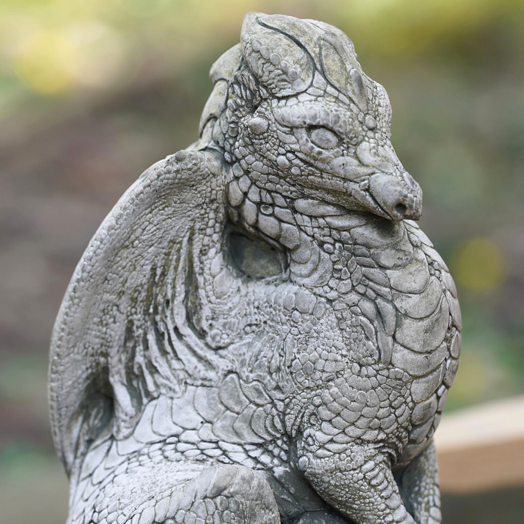 Standing Dragon Stone Statue