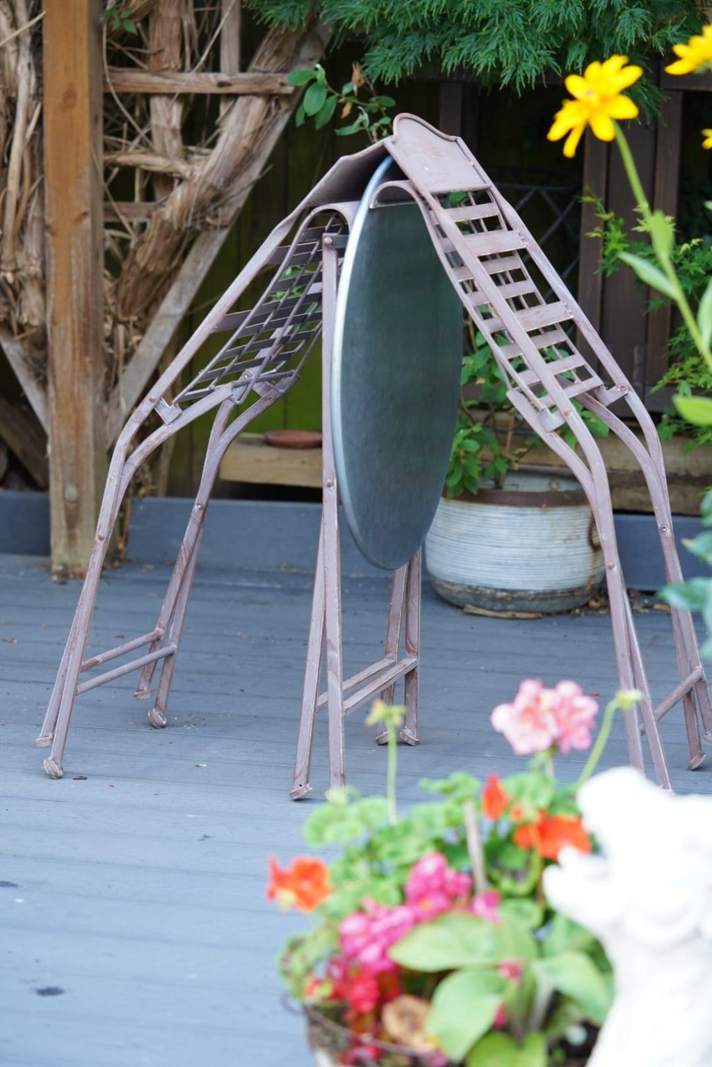 Wrought Iron Table and Chairs | Two Chair Bistro Set