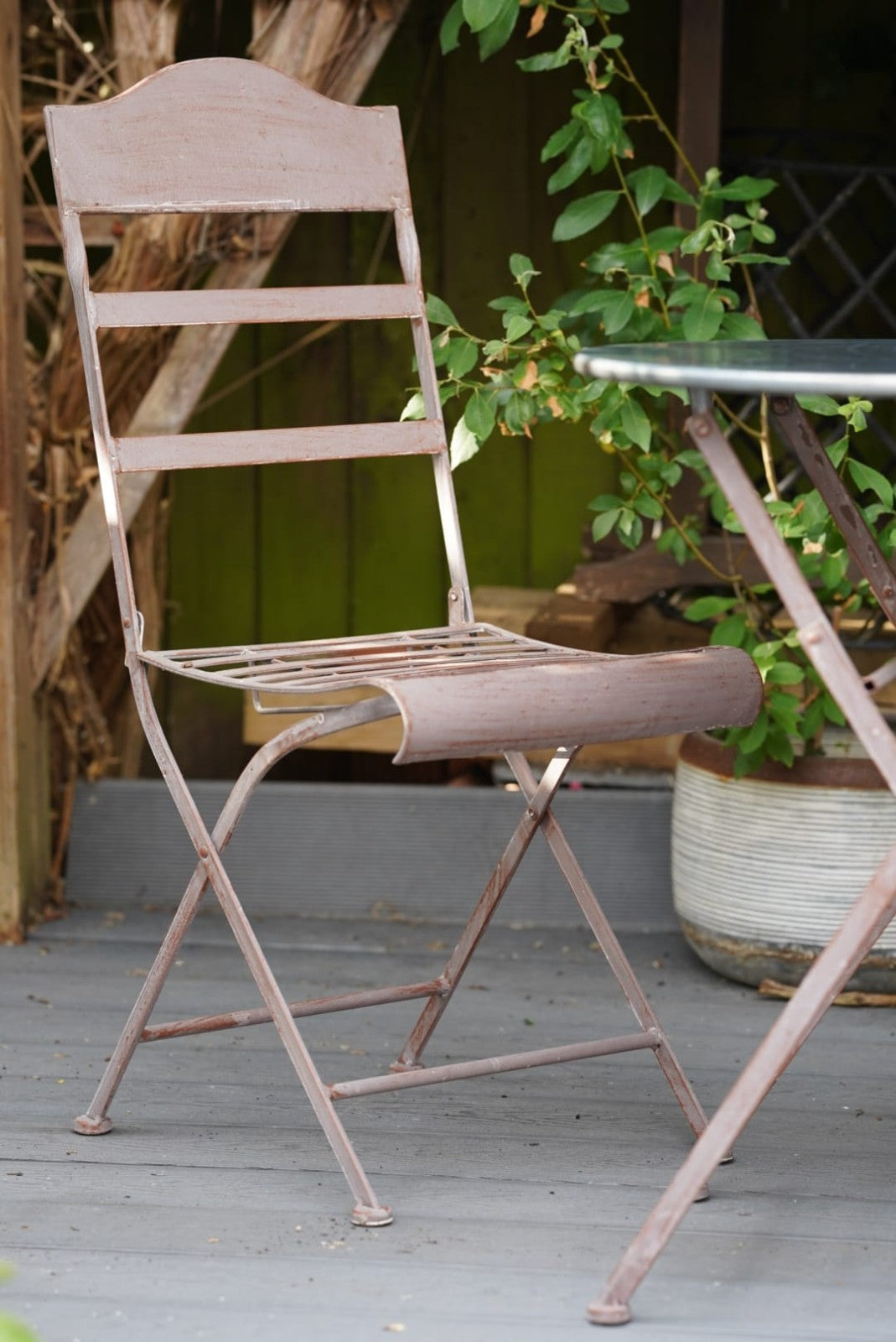 Wrought Iron Table and Chairs | Two Chair Bistro Set