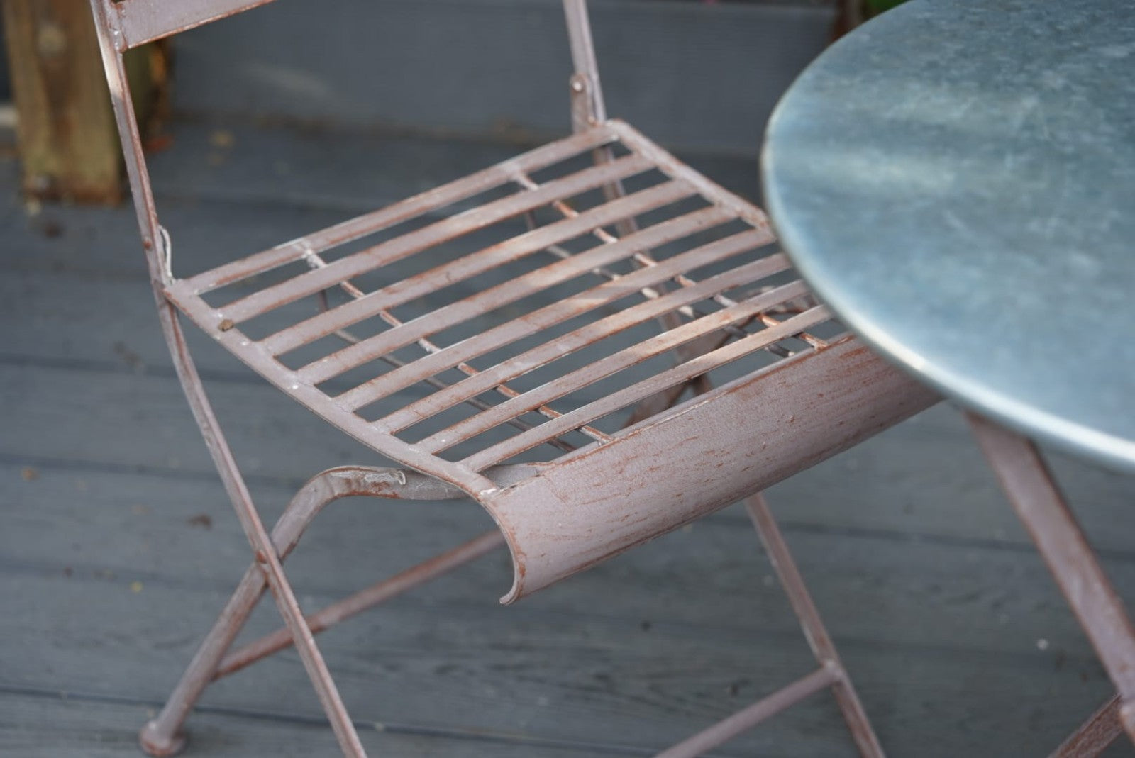 Wrought Iron Table and Chairs | Two Chair Bistro Set