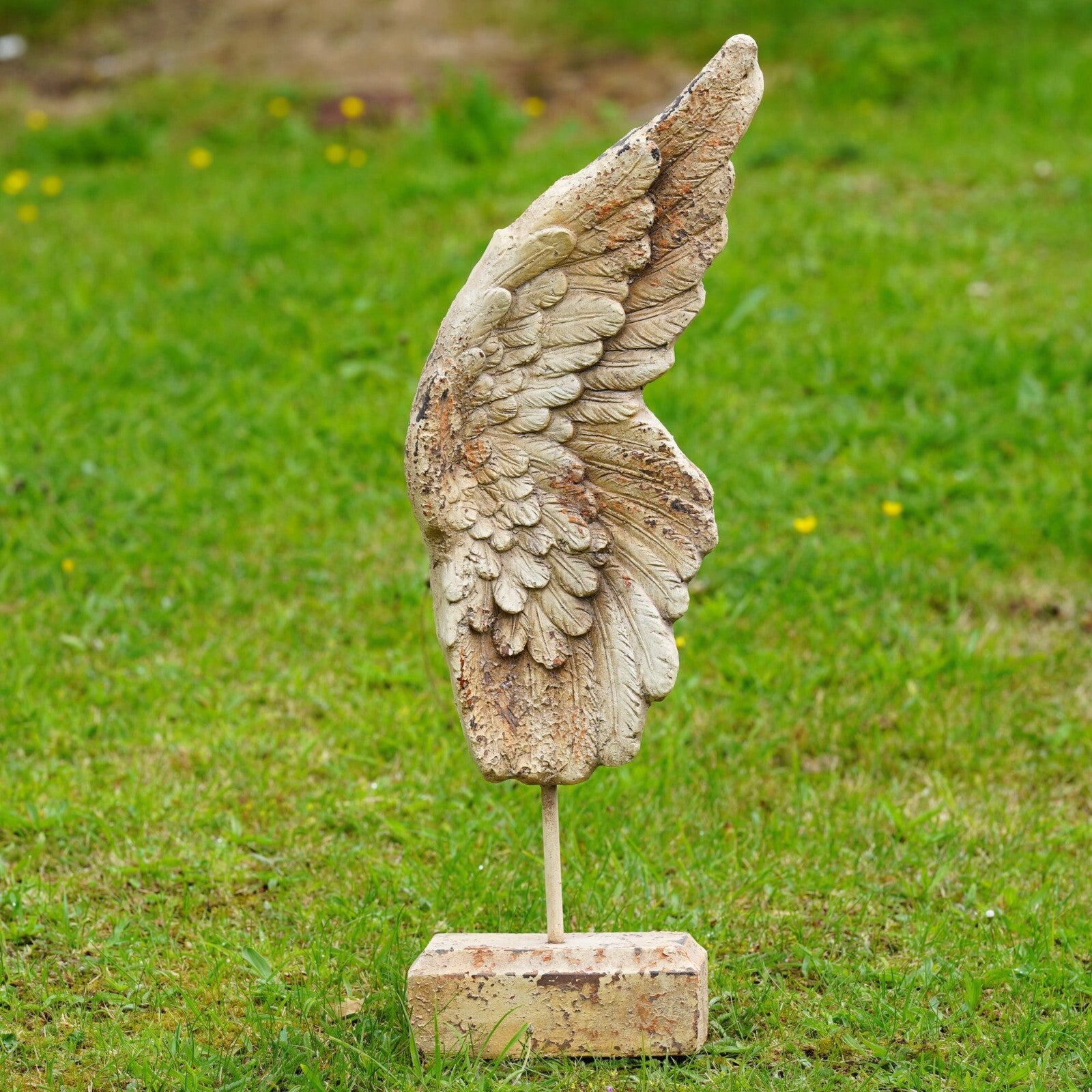 Large Wing Sculpture Resin Garden Ornament
