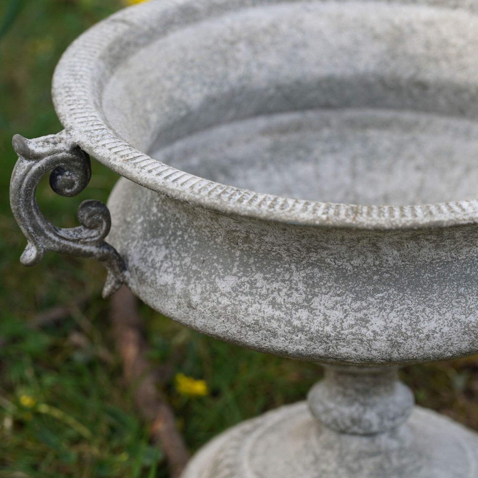 Wrought Iron Vase with Handles