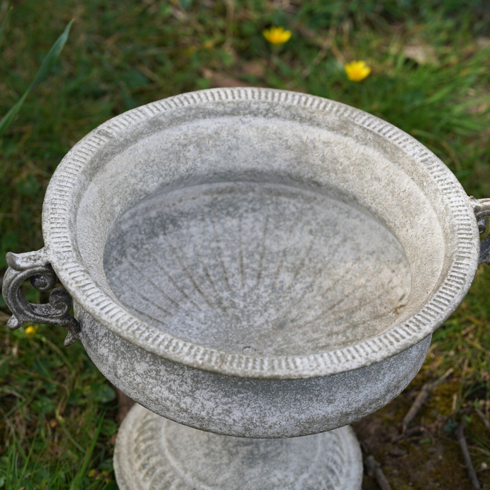 Wrought Iron Vase with Handles