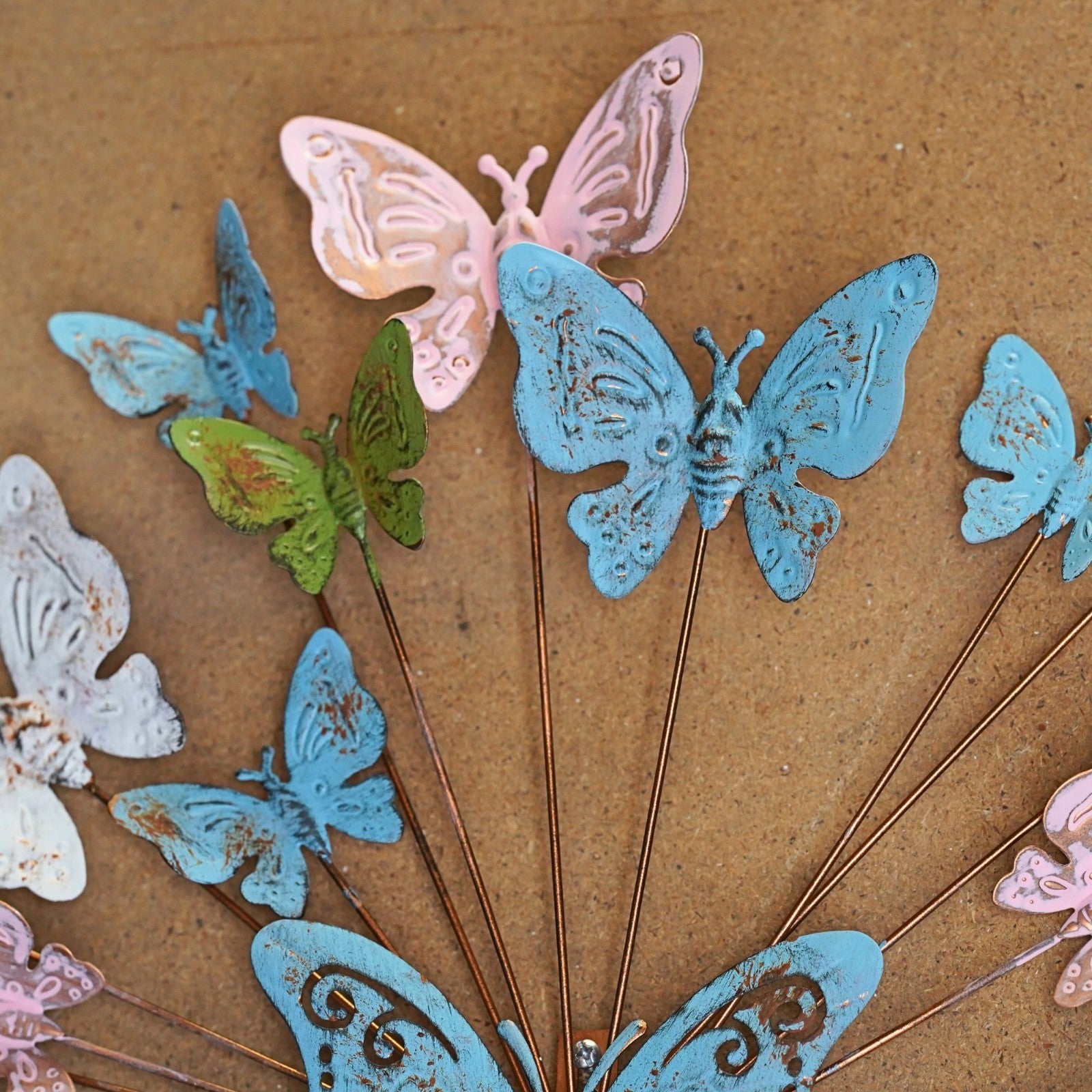 Large 60cm Butterfly Burst Metal Wall Hanging