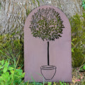 Topiary Bush Metal Wall Plaque