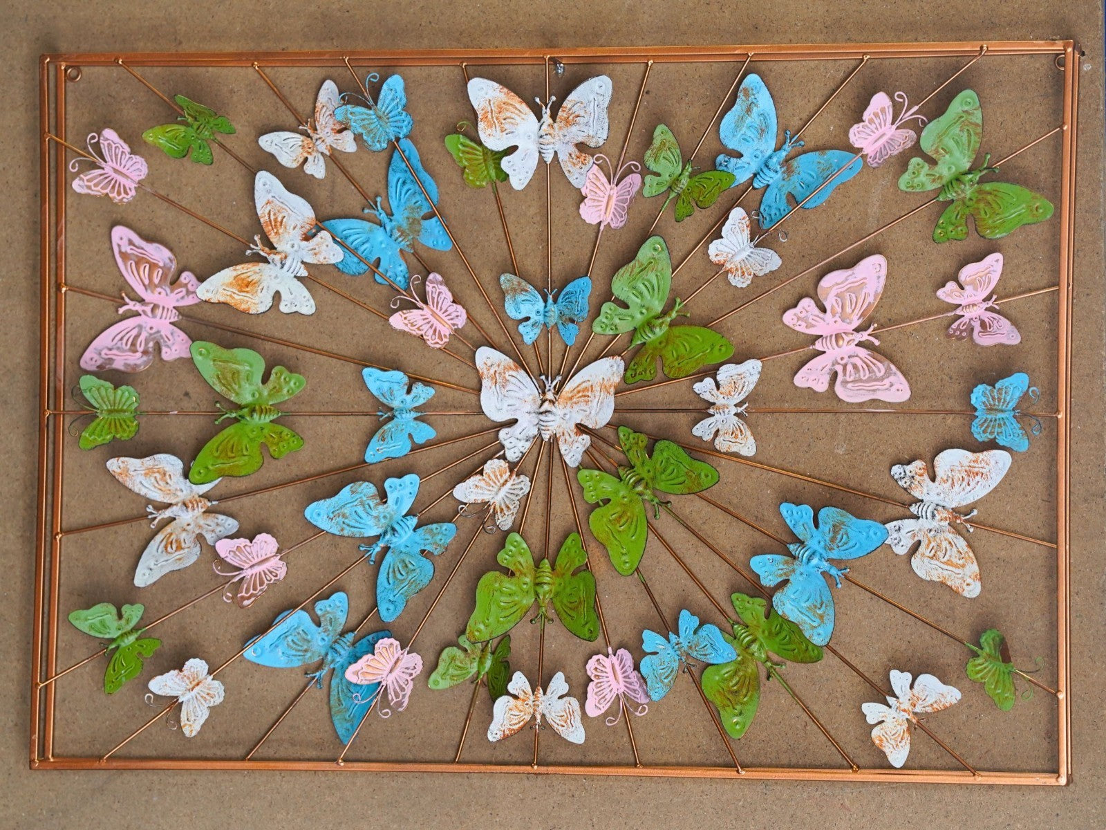 XL 80cm Butterfly Burst Panel | Metal Hanging Wall Plaque