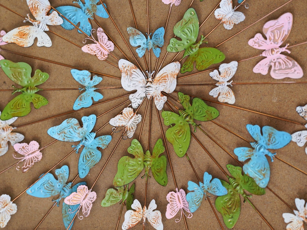 XL 80cm Butterfly Burst Panel | Metal Hanging Wall Plaque