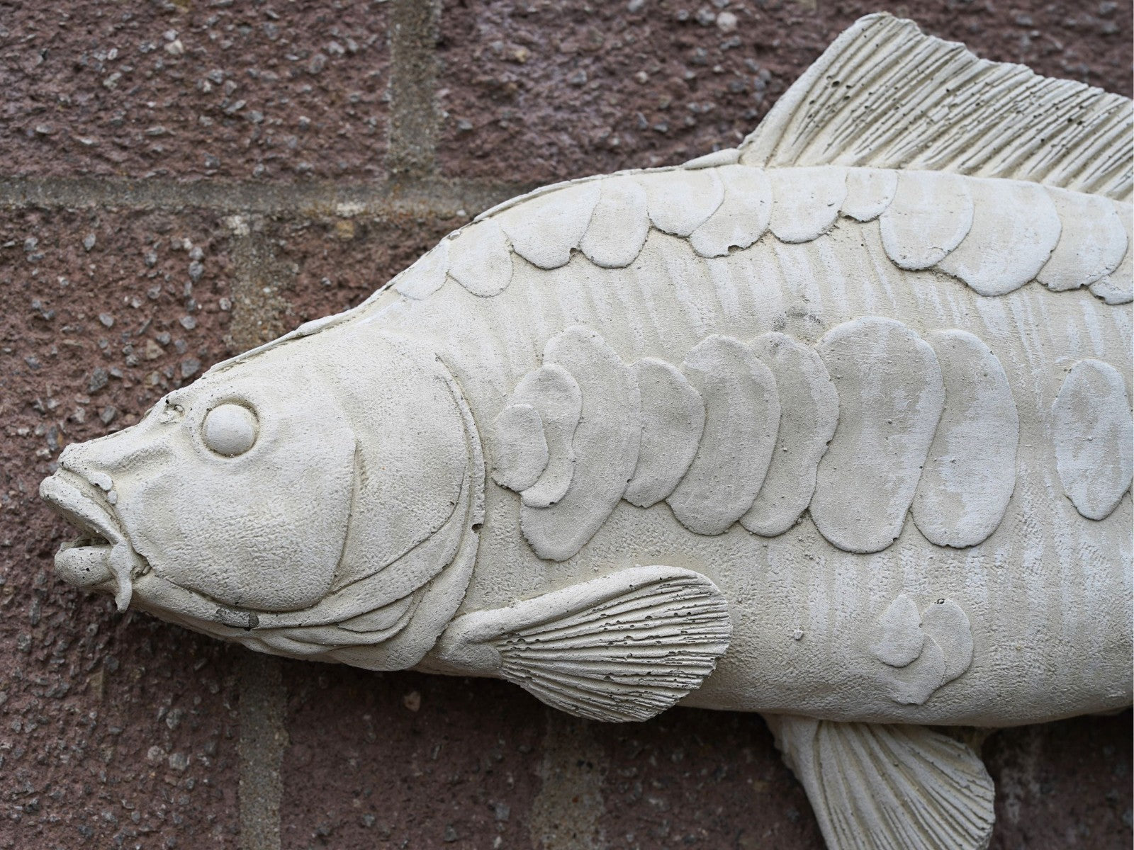 Large Mirror Carp Hanging Stone Angling Plaque