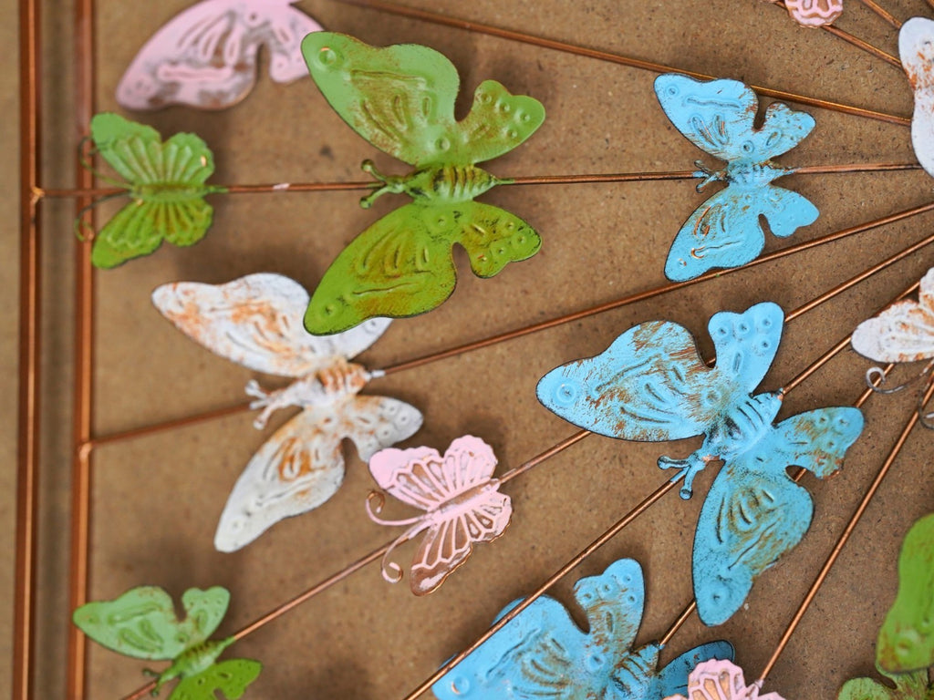 XL 80cm Butterfly Burst Panel | Metal Hanging Wall Plaque