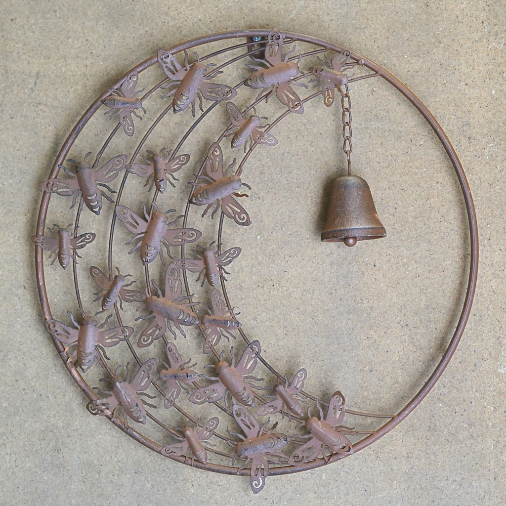 Large Bumble Bee Hanging Wall Plaque