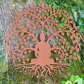 60cm Bodhi Tree of Life Metal Wall Plaque