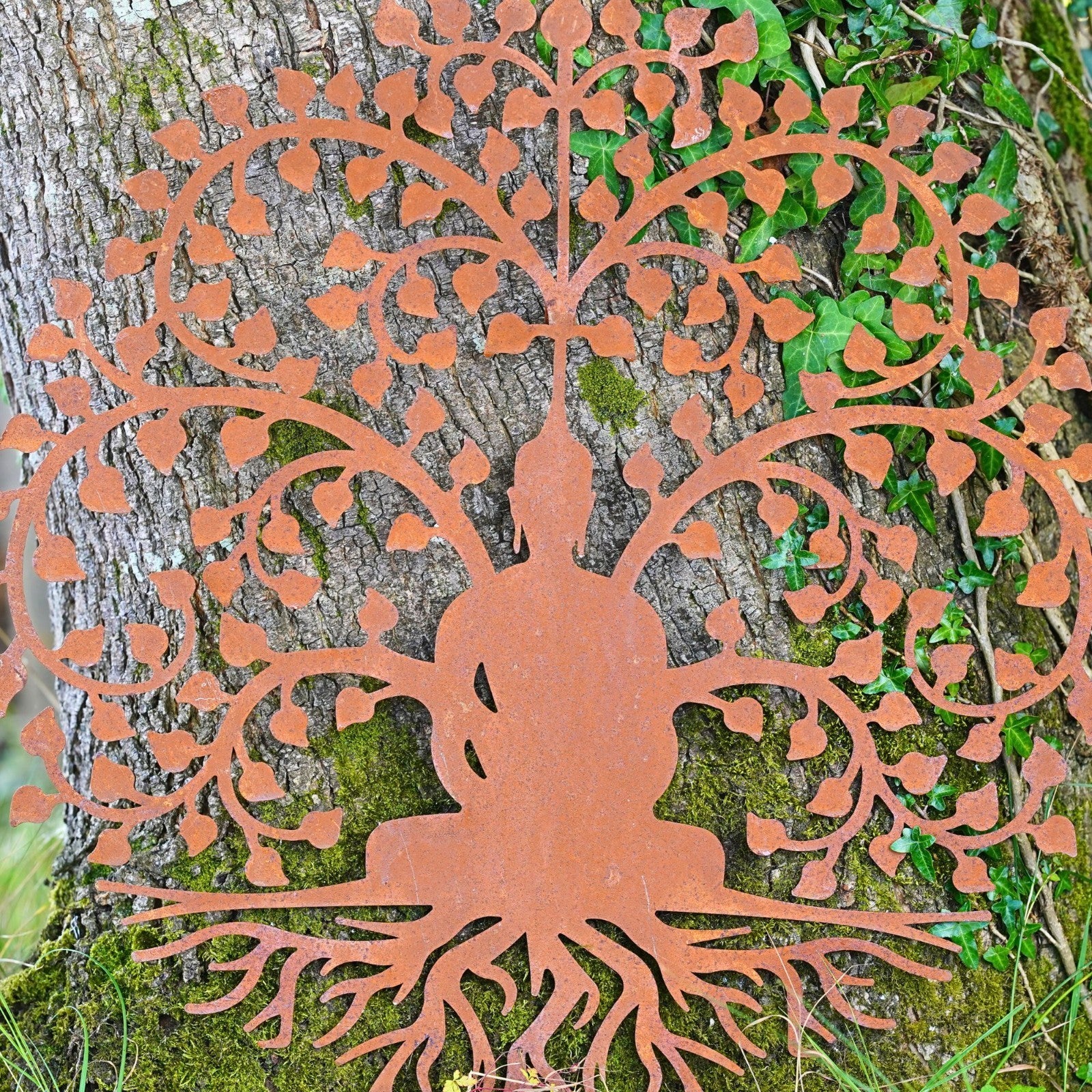 60cm Bodhi Tree of Life Metal Wall Plaque