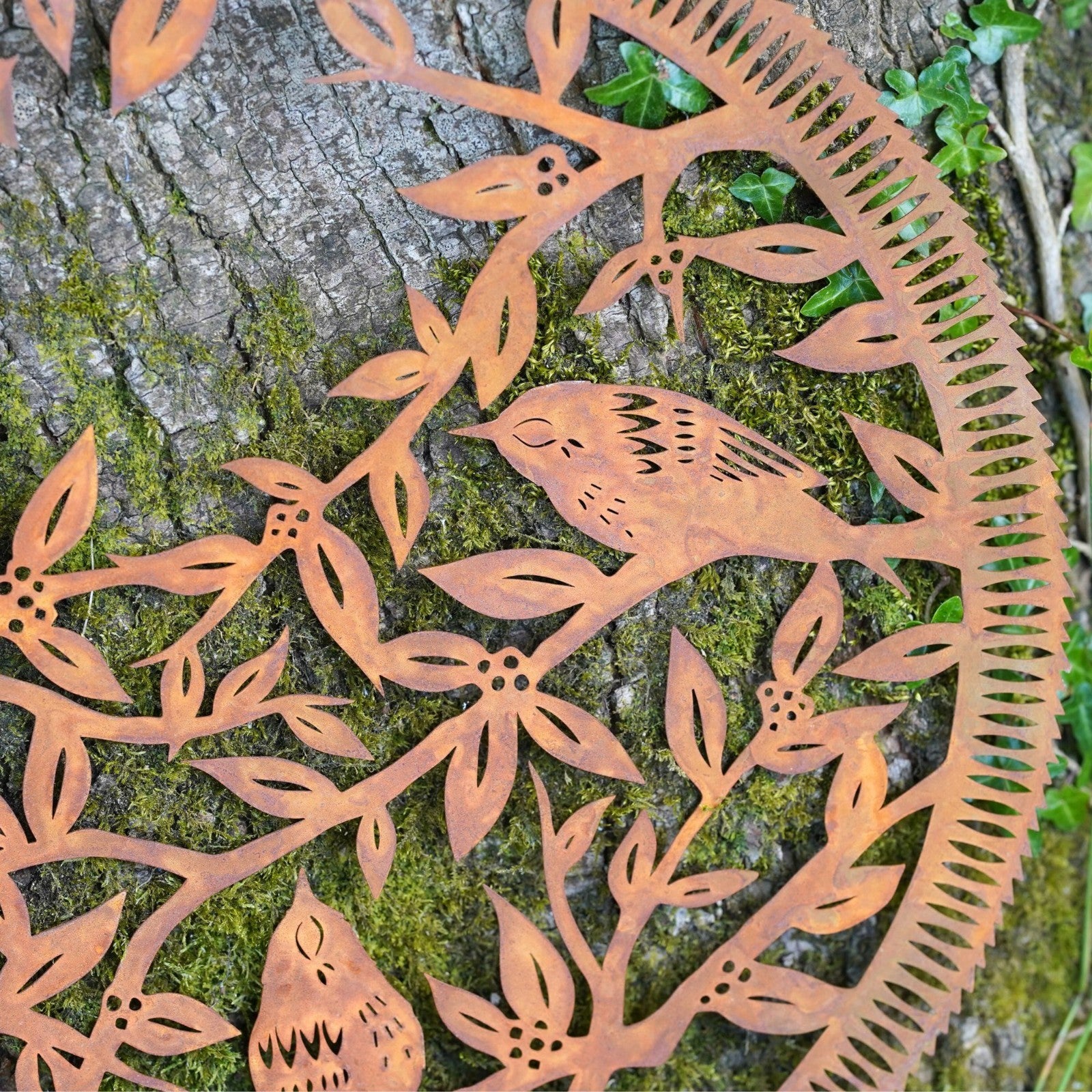 Trio Bird Hanging Metal Wall Plaque