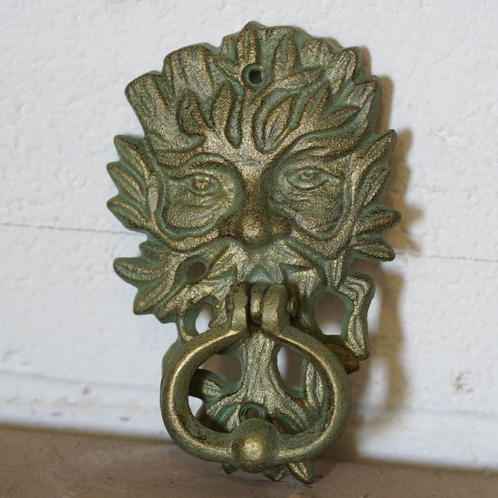 Cast Iron Green Man Door Knocker