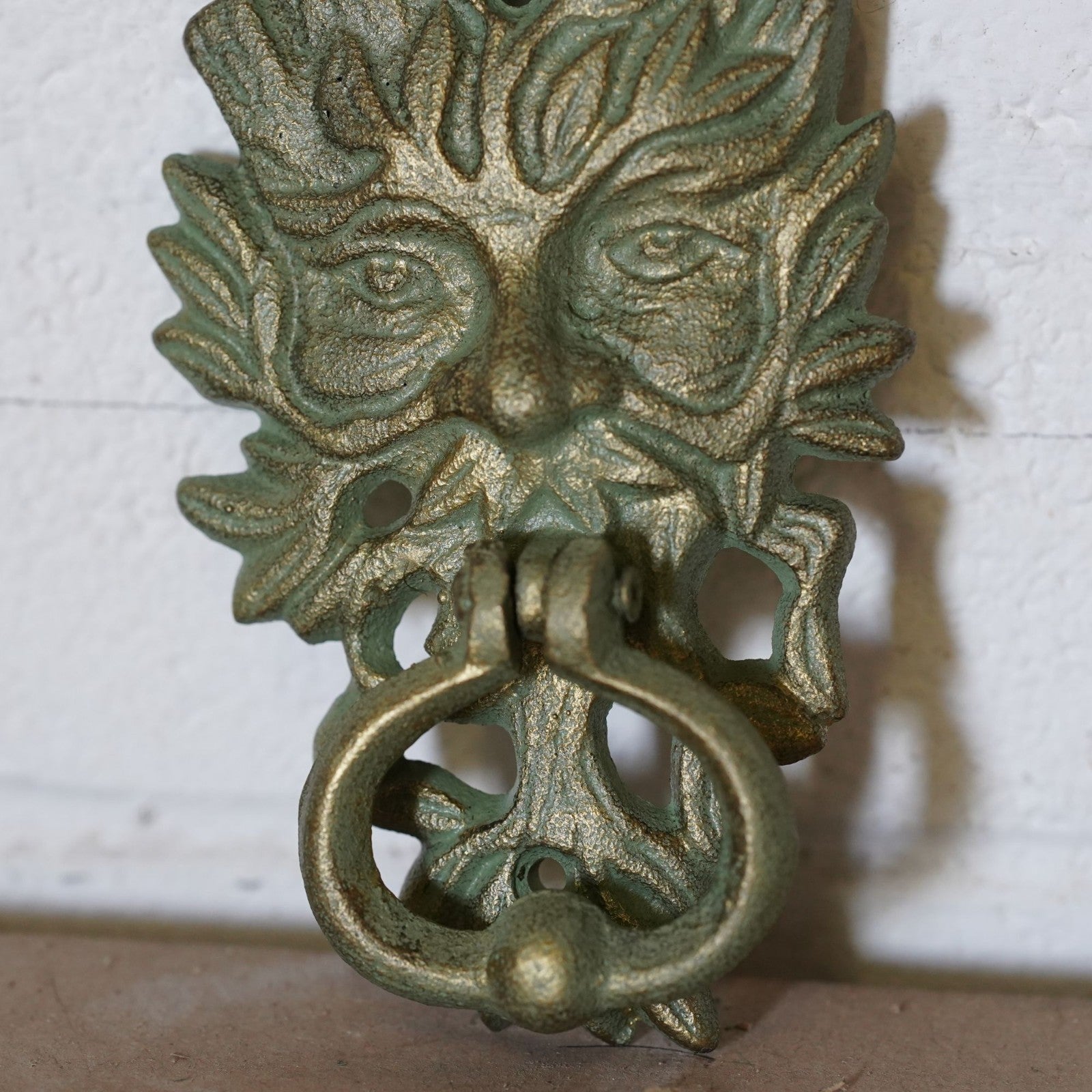 Cast Iron Green Man Door Knocker