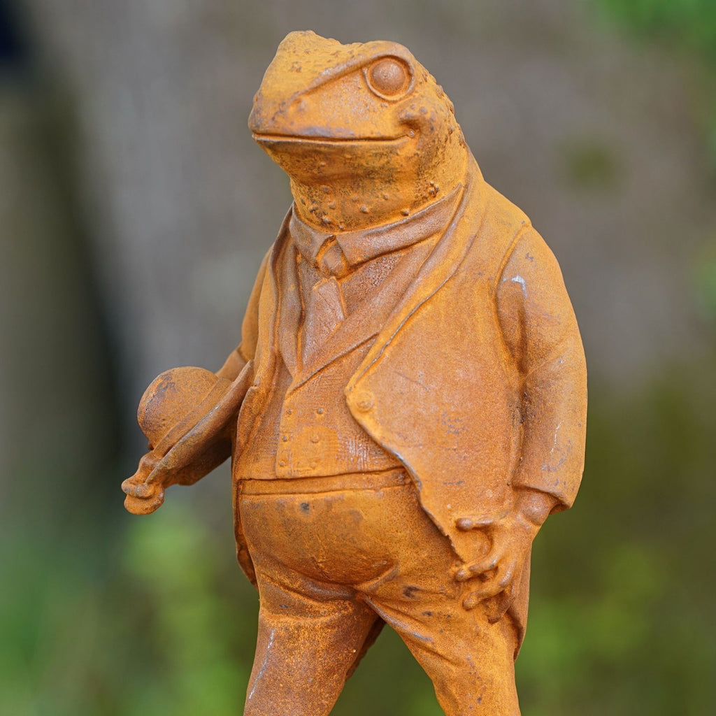 Cast Iron Master Toad Garden Sculpture