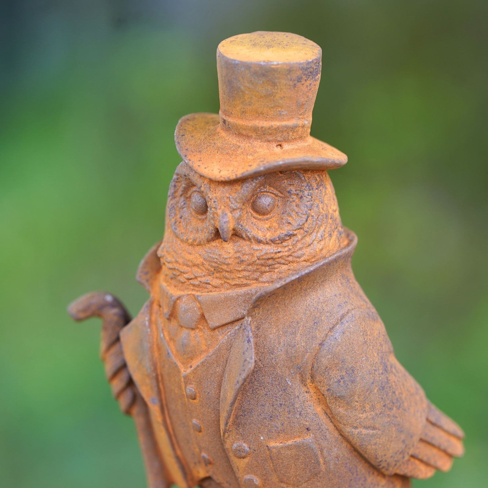 Cast Iron Mr Owl Garden Sculpture