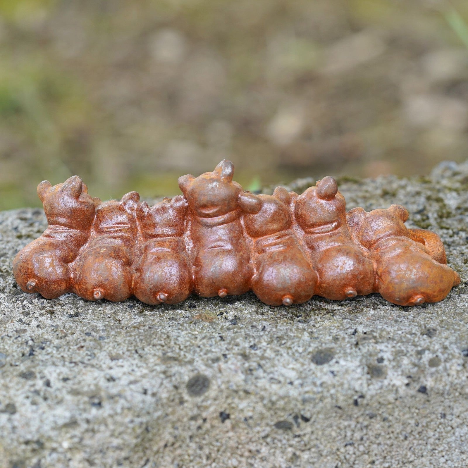 Cast Iron Pigs at Trough