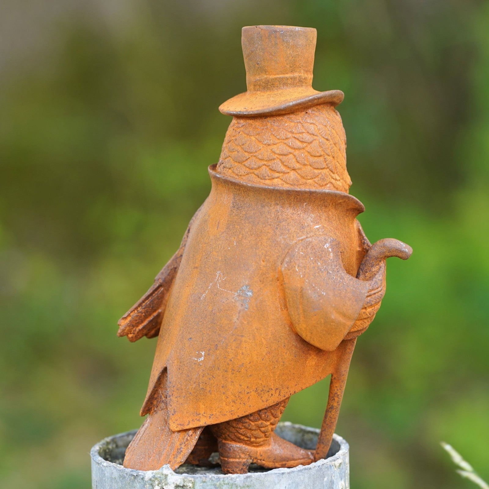 Cast Iron Mr Owl Garden Sculpture