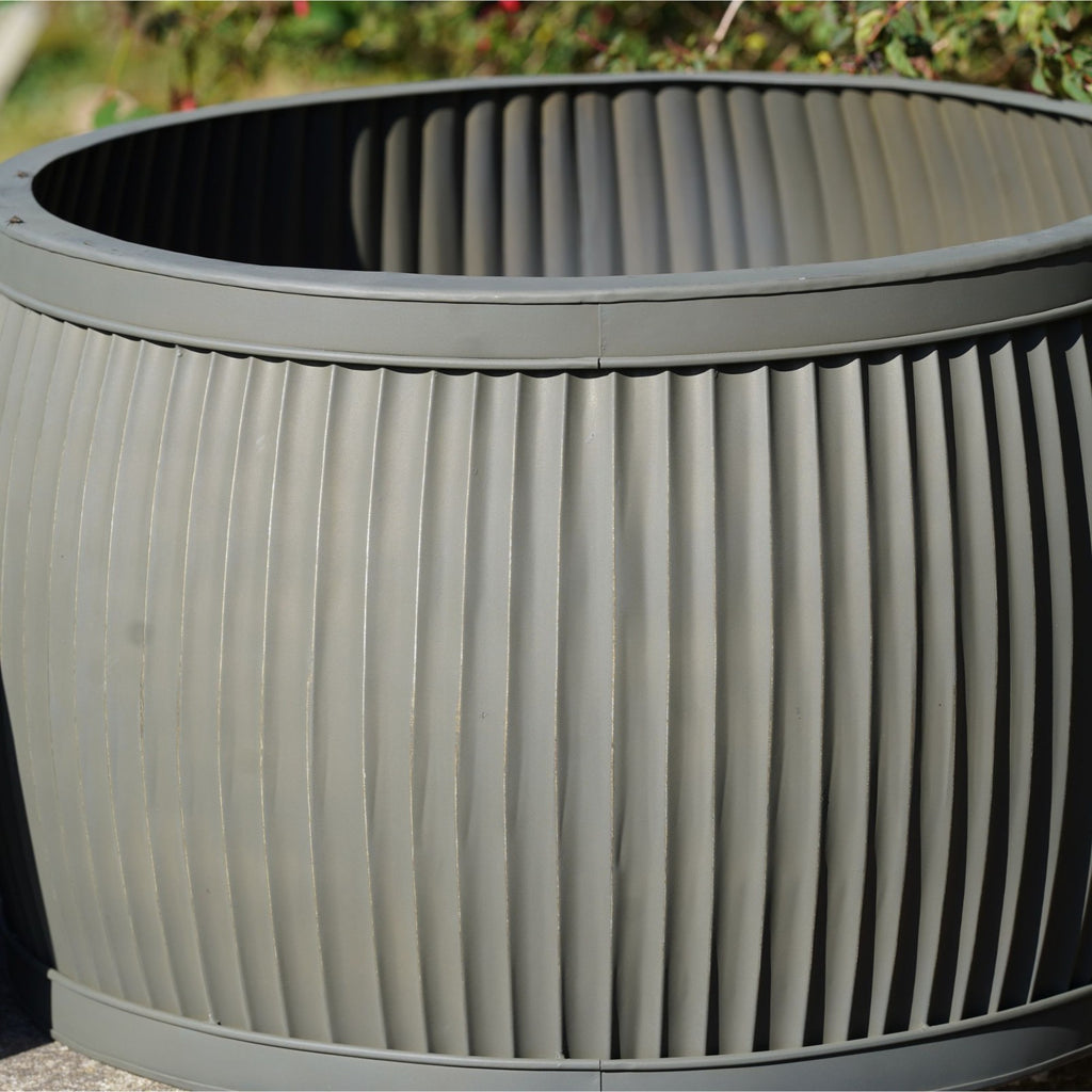 XL 66cm Dolly Tub Galvanised Metal Planter