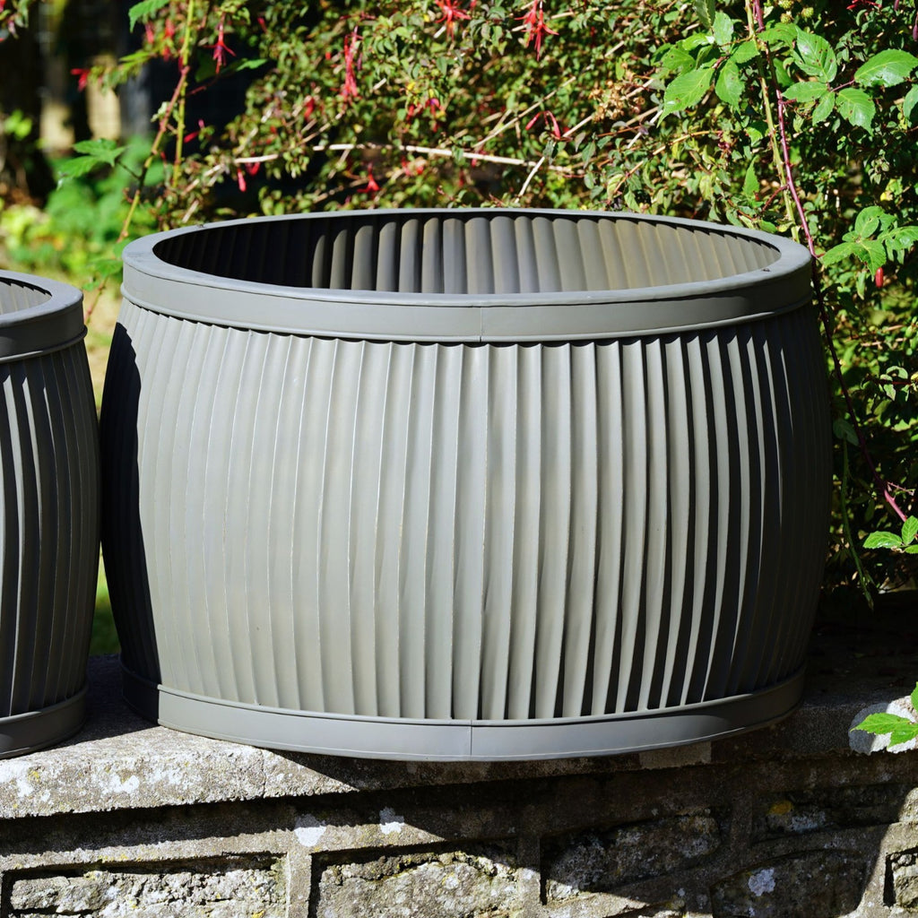 XL 66cm Dolly Tub Galvanised Metal Planter
