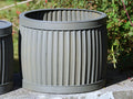 Large Metal Ribbed Dolly Tub Set 3 | Galvanised Planter