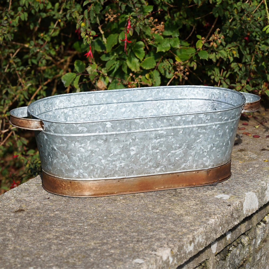 Large Metal Trough | Galvanised Planter
