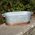 Large Metal Trough | Galvanised Planter