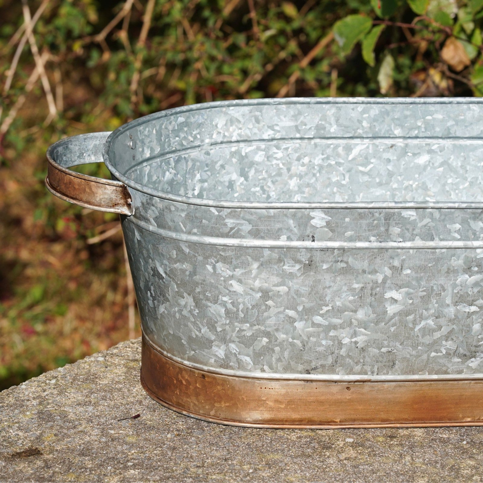 Large Metal Trough | Galvanised Planter