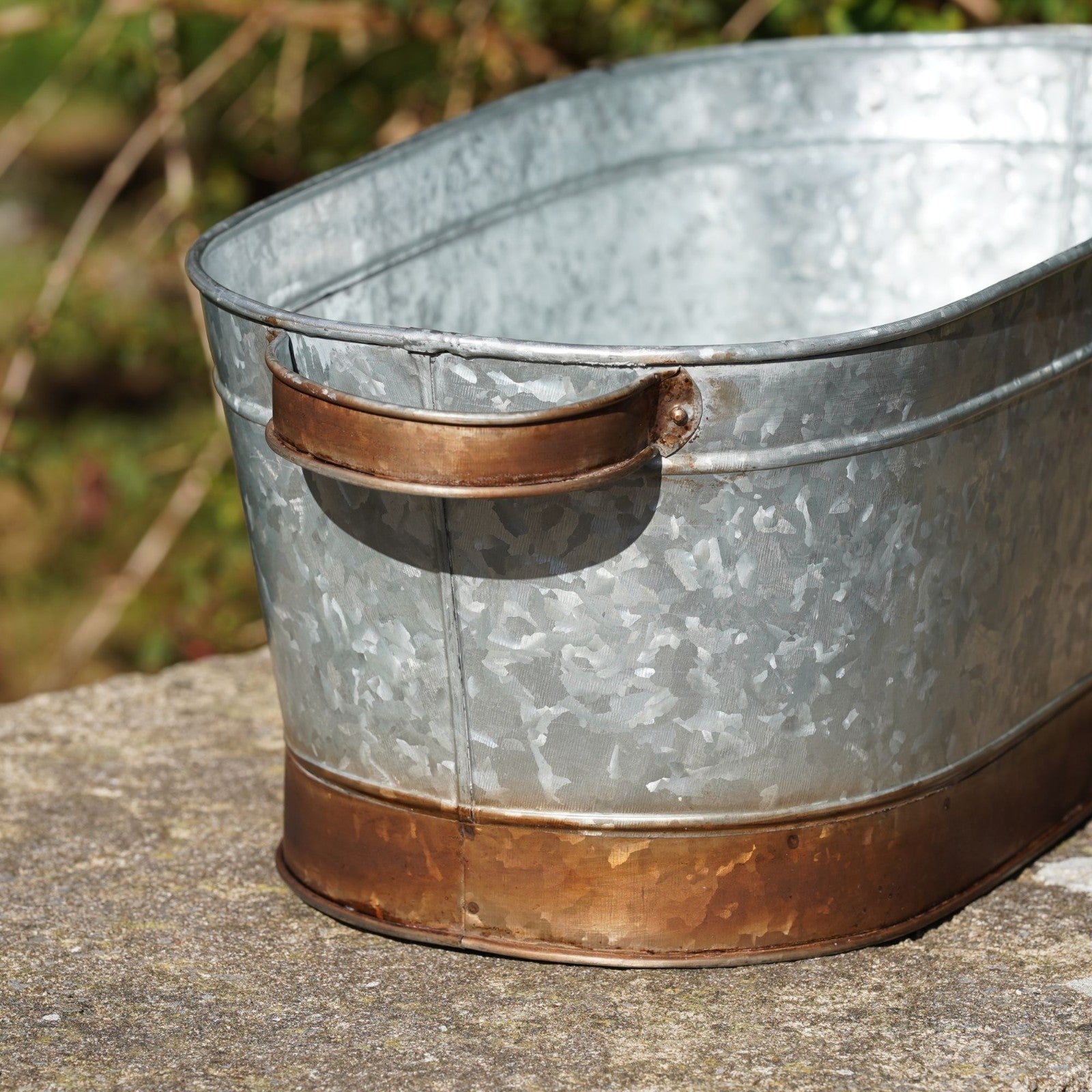 Large Metal Trough | Galvanised Planter