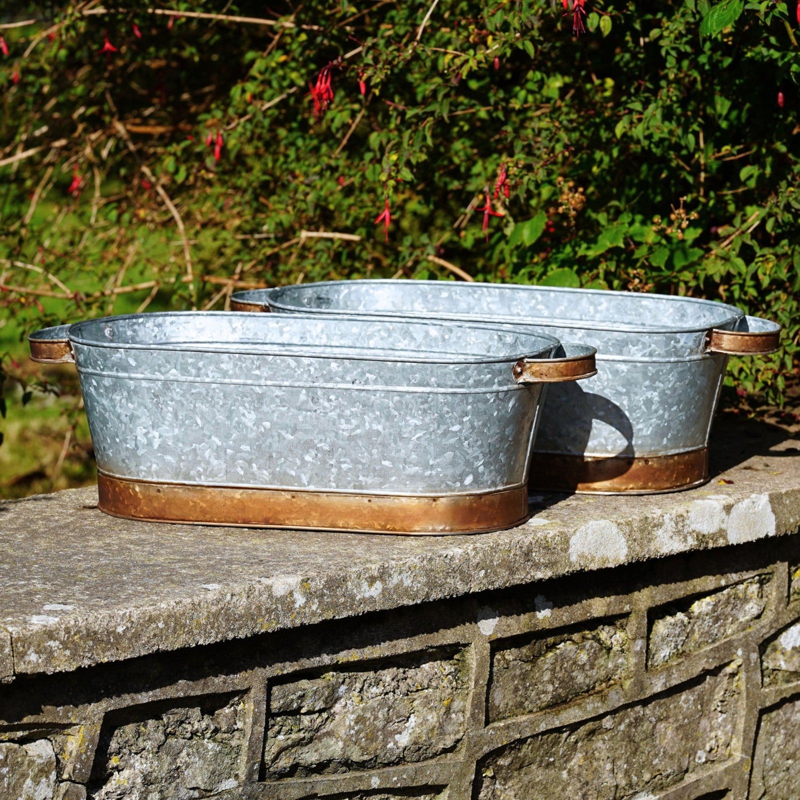 Large Metal Trough | Galvanised Planter