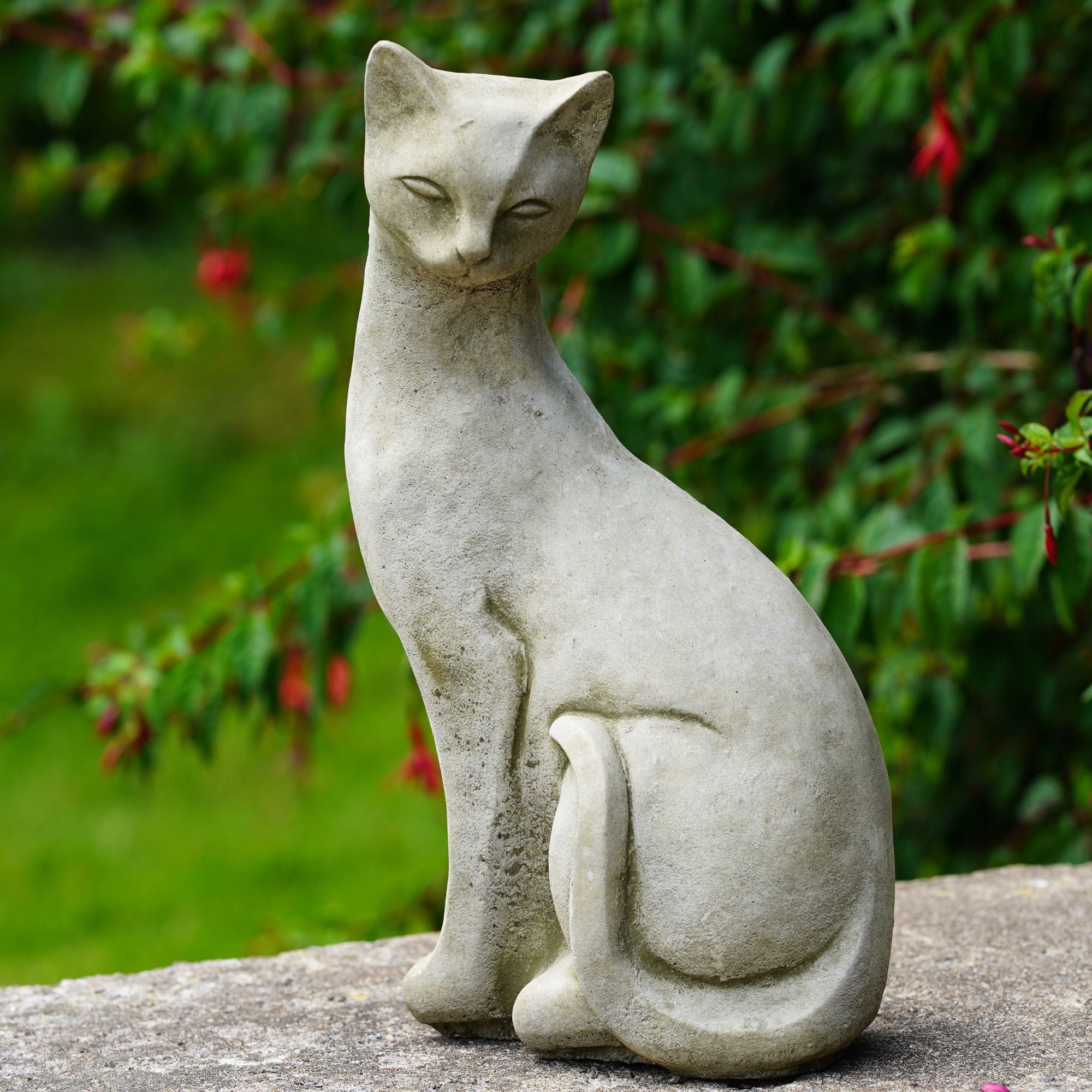 Siamese Cat B Stone Statue