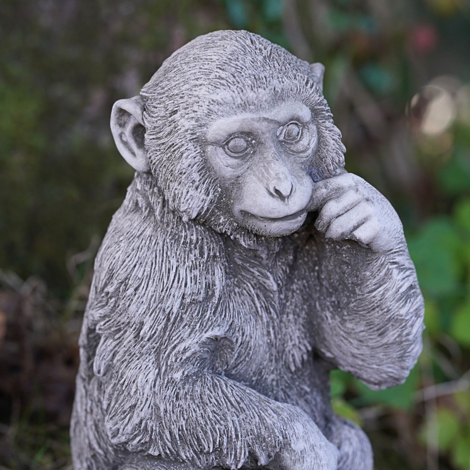 Monkey Stone Statue Ape Gorilla Sculpture